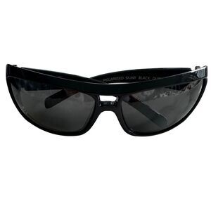 Anarchy Duplicity Sunglasses | Black Shiney Frame | Smoke Lens